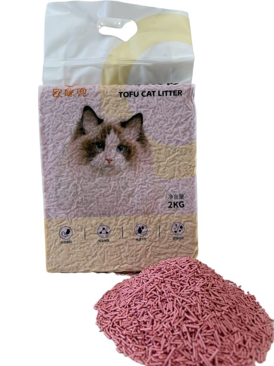 OMIDOU peach tofu cat litter 2kg